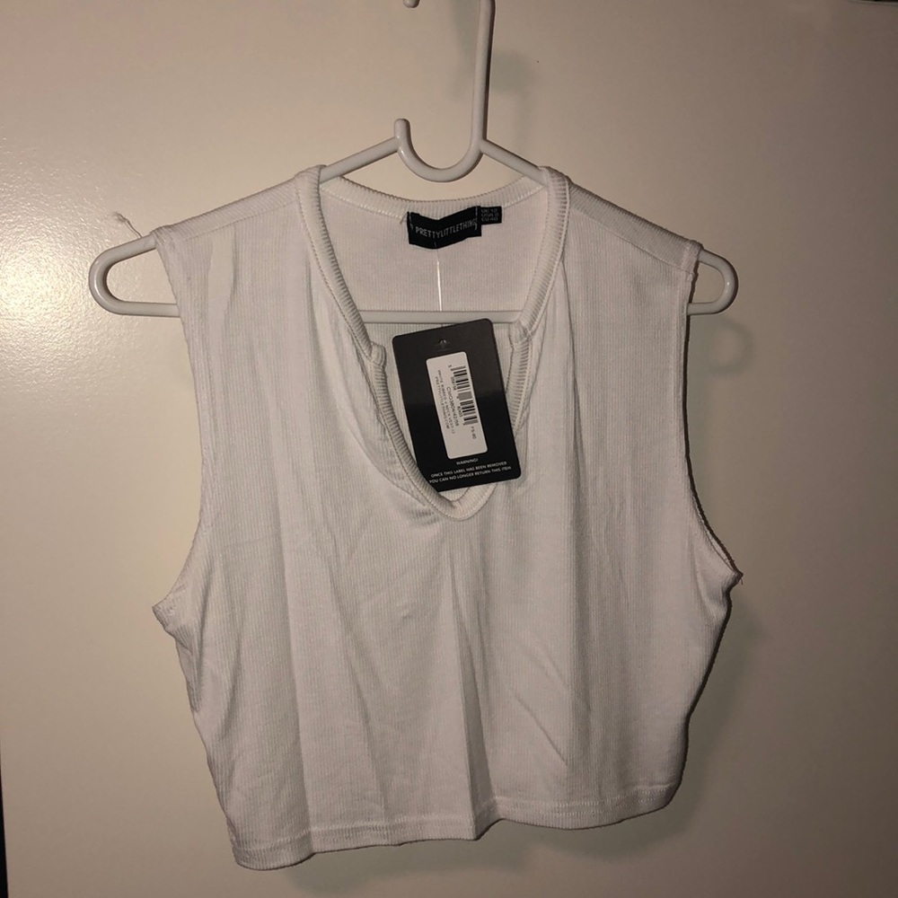 White crop top